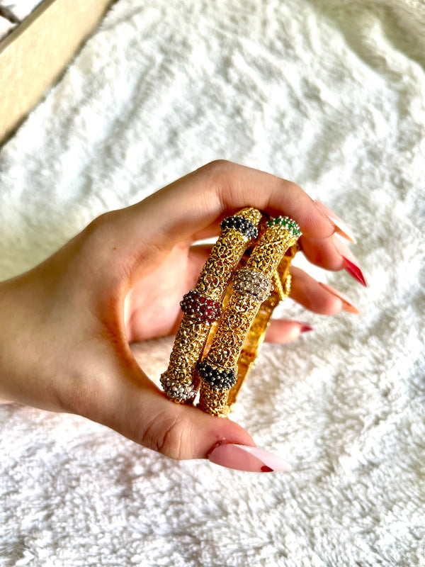 Zarina Openable Gem Bangles