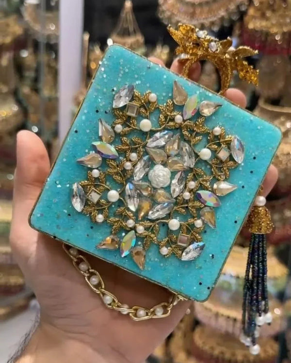 Luxury Handmade Dual-Sided Designer Clutch – Elegant Statement Bag