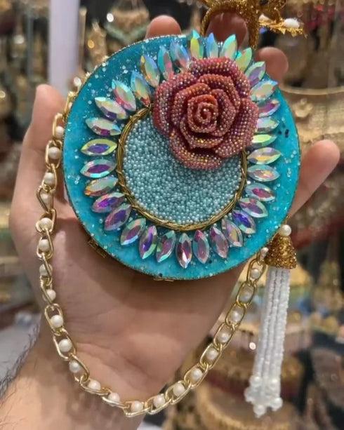 Handcrafted Designer Clutch – Dual-Sided Artistry