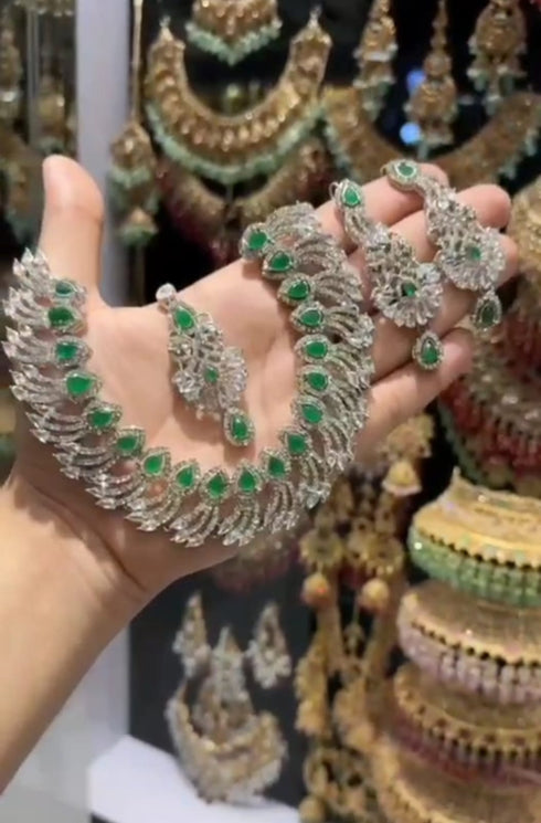 Cut Work Turkish Ad Zircon sets