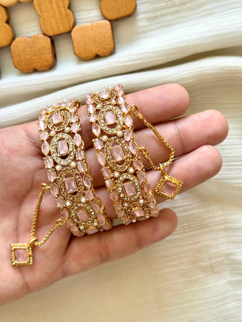 Bangles casting Triple stone