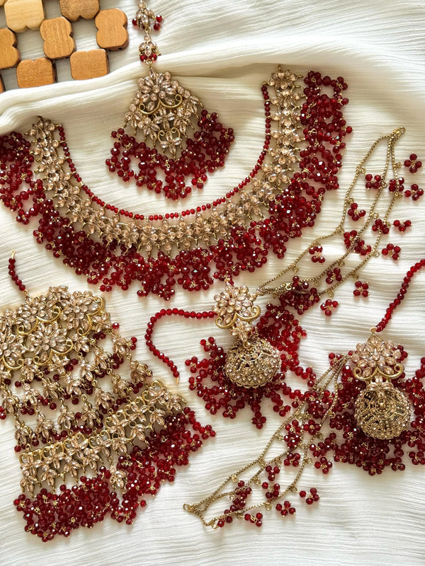 Colorful Heavy Kohenoor Special Bridal set