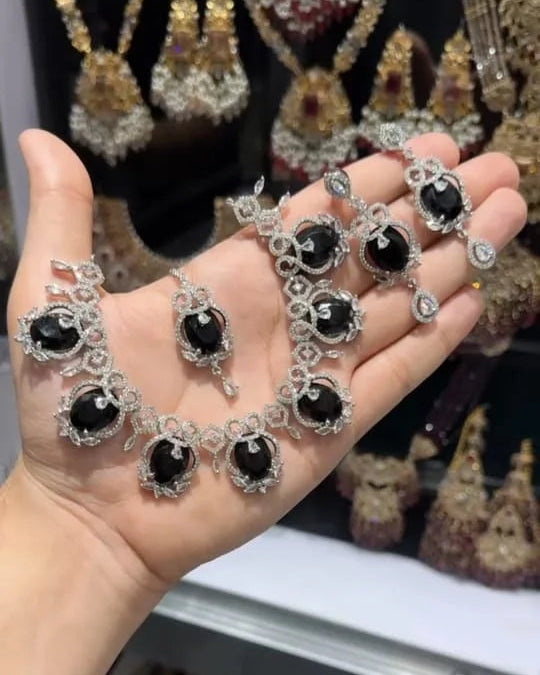 Silver-Plated Necklace Set