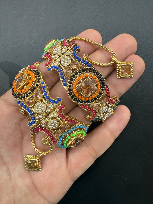 Egyptian cut stone bangles