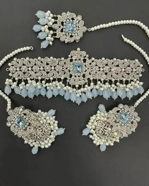 Single Stone Choker Set