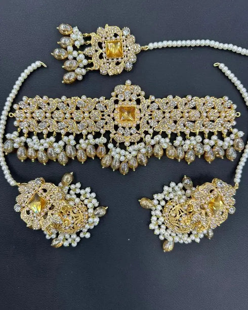 Single Stone Choker Set