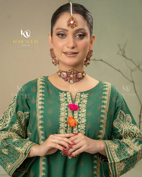 Turkish Rose Choker Set