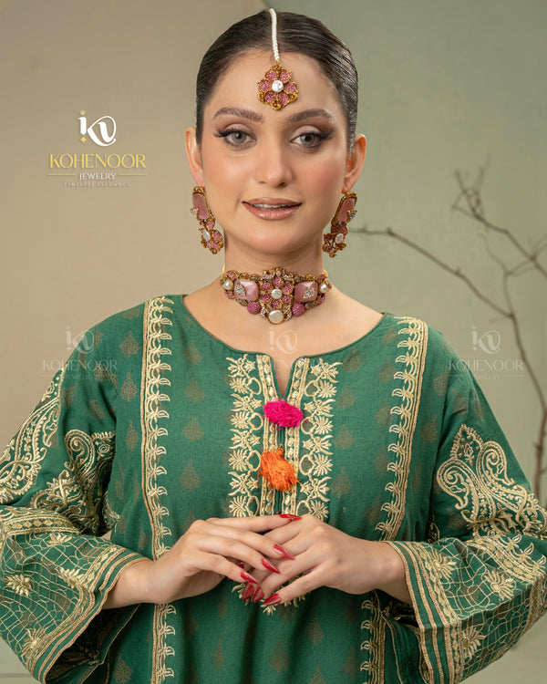 Turkish Rose Choker Set