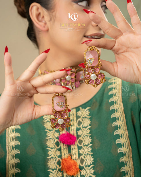 Turkish Rose Choker Set