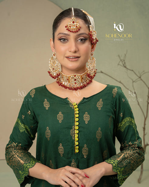 Kundan Paratha Jhumar Set