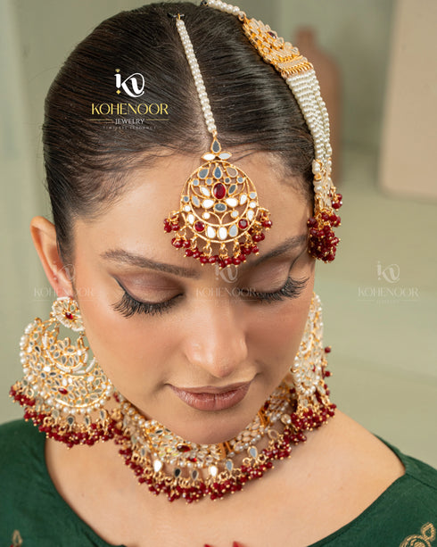 Kundan Paratha Jhumar Set