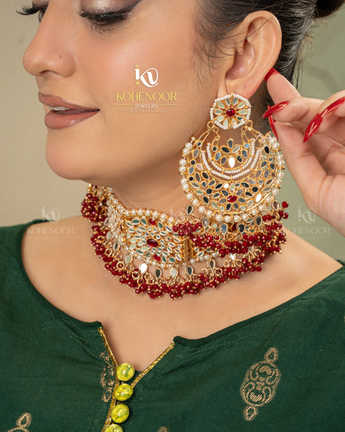 Kundan Paratha Jhumar Set