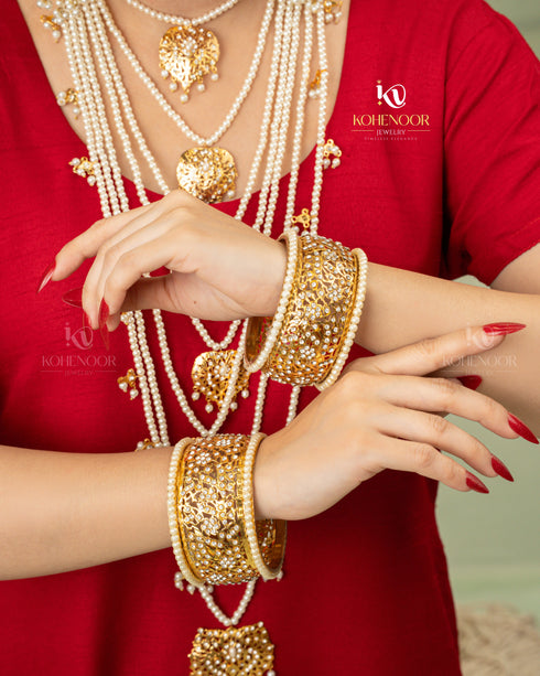 Hyderabadi Pearl Majesty Bangles