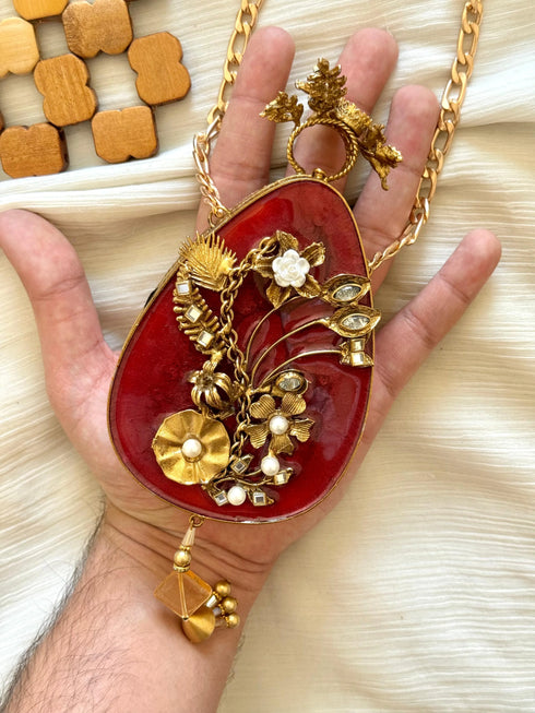 Regal Handcrafted Statement Clutch