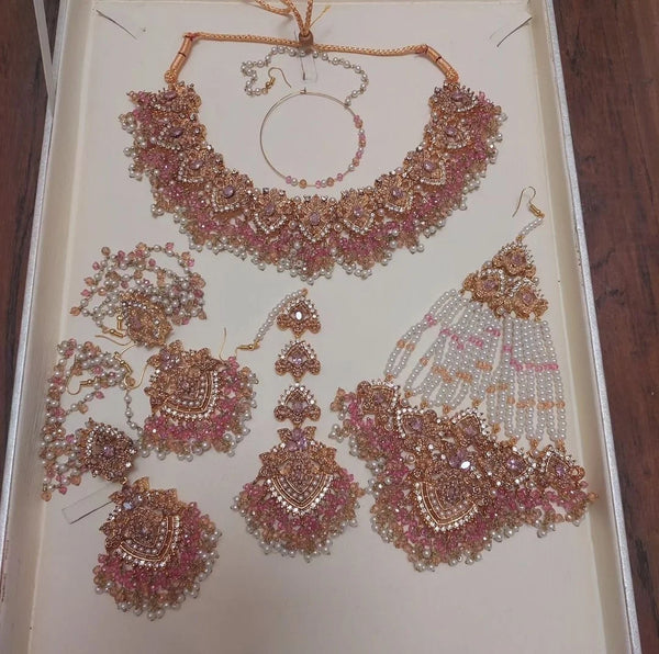 noratan Pinkish bridal set
