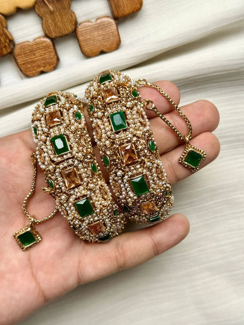 Zircon Casting Dhopra Bangles