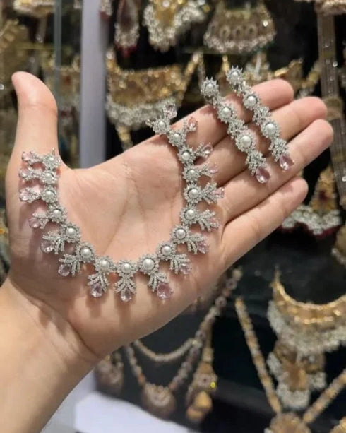 Zircon party wear Real silver ad sets