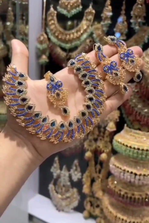 Cut Work Turkish Ad Zircon sets