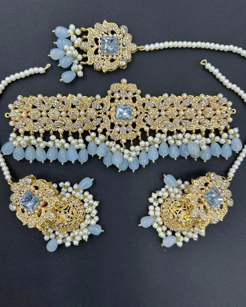 Single Stone Choker Set