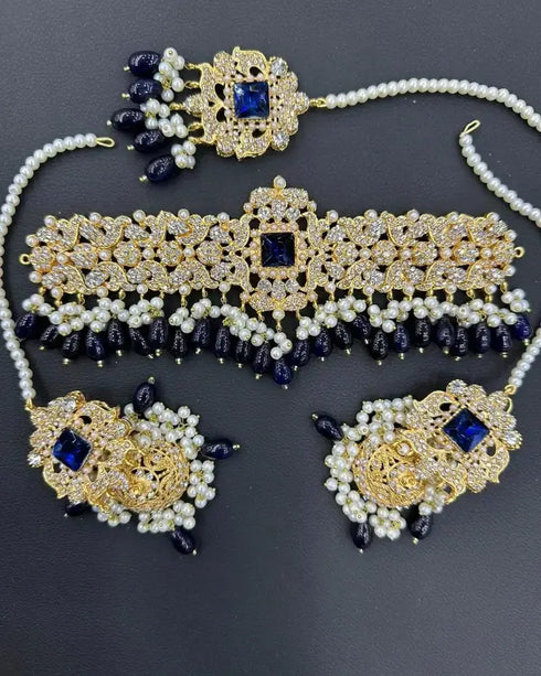 Single Stone Choker Set