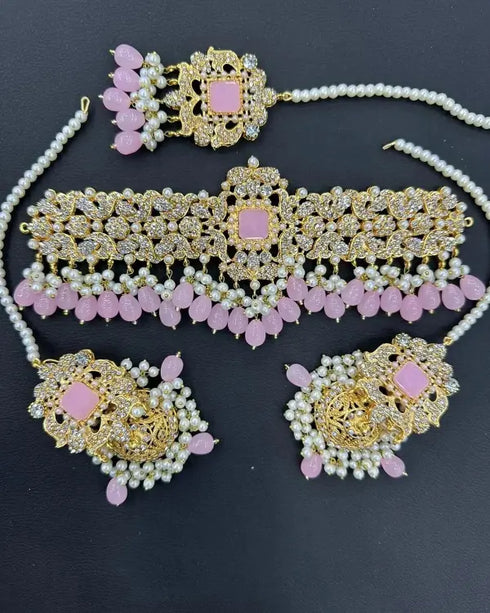 Single Stone Choker Set