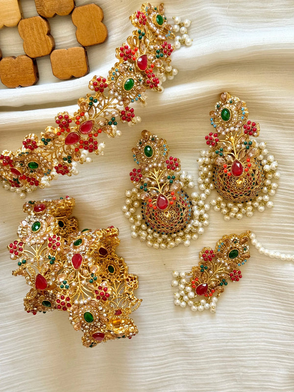 Noratan special jhumka set with bangles