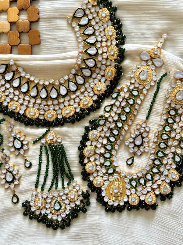 Gold plated Farshi Kundan designer sets