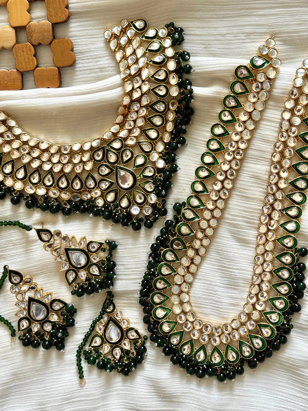 Gold plated Farshi Kundan designer sets