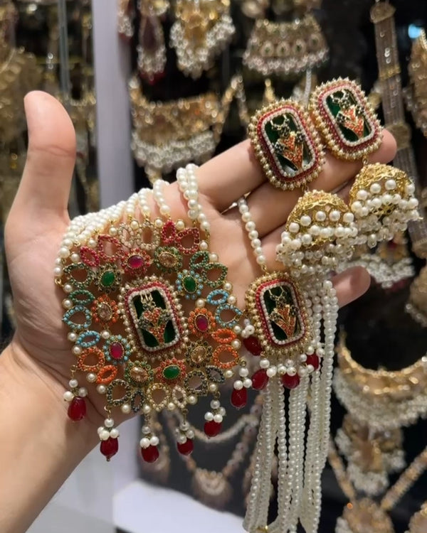 Noratan Jhumki Mala Set