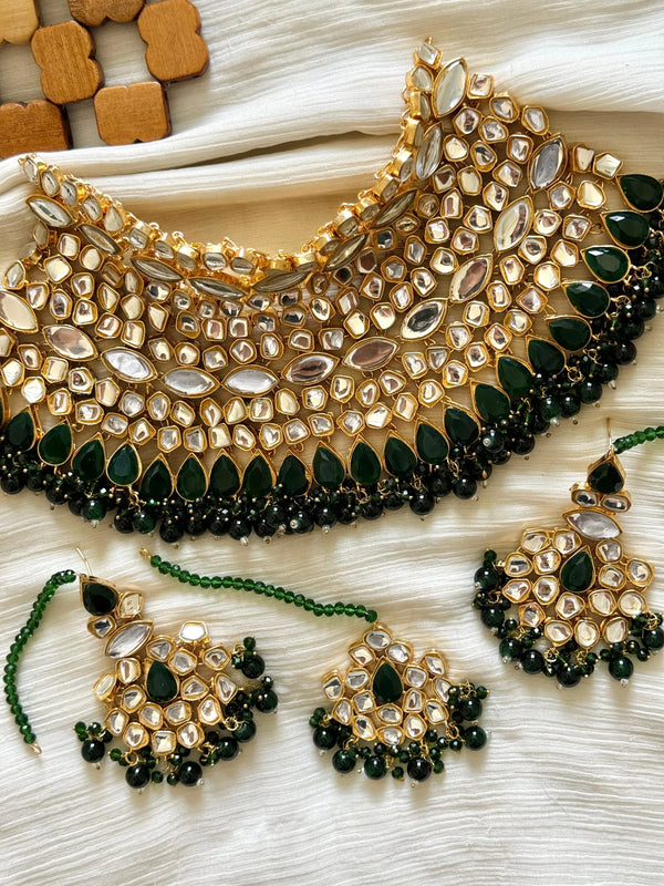 Gold plated Farshi Kundan designer sets