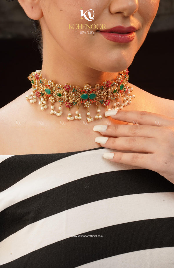 Kohenoor Special Jhumka Noratan set